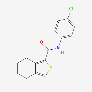 molecular formula C15H14ClNOS B5538694 N-(4-氯苯基)-4,5,6,7-四氢-2-苯并噻吩-1-甲酰胺 