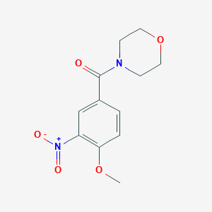 molecular formula C12H14N2O5 B5538718 4-(4-甲氧基-3-硝基苯甲酰基)吗啉 