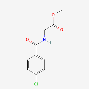 molecular formula C10H10ClNO3 B5538756 methyl N-(4-chlorobenzoyl)glycinate CAS No. 59893-99-1