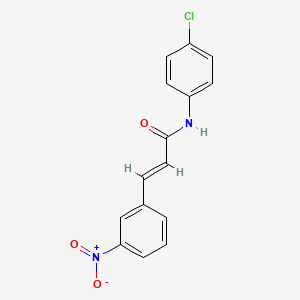 molecular formula C15H11ClN2O3 B5538765 N-(4-氯苯基)-3-(3-硝基苯基)丙烯酰胺 