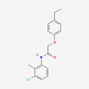 molecular formula C17H18ClNO2 B5538831 N-(3-chloro-2-methylphenyl)-2-(4-ethylphenoxy)acetamide 