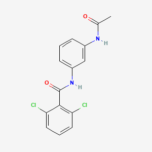 molecular formula C15H12Cl2N2O2 B5538842 N-[3-(acetylamino)phenyl]-2,6-dichlorobenzamide 