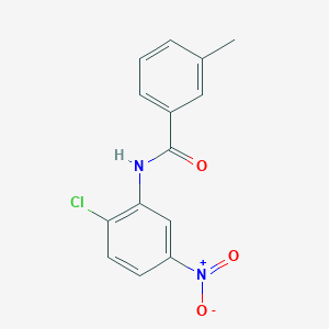 molecular formula C14H11ClN2O3 B5538943 N-(2-氯-5-硝基苯基)-3-甲基苯甲酰胺 CAS No. 329937-66-8
