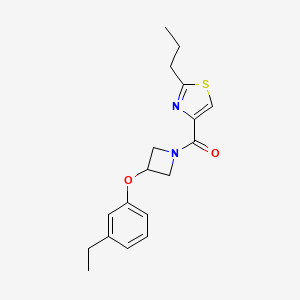 4-{[3-(3-ethylphenoxy)-1-azetidinyl]carbonyl}-2-propyl-1,3-thiazole