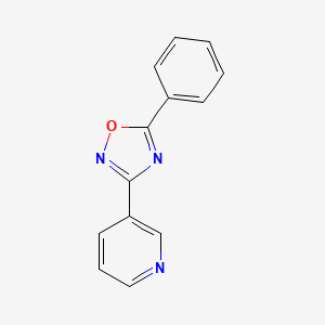 molecular formula C13H9N3O B5538954 3-(5-苯基-1,2,4-恶二唑-3-基)吡啶 