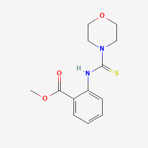 molecular formula C13H16N2O3S B5539005 methyl 2-[(4-morpholinylcarbonothioyl)amino]benzoate CAS No. 21282-67-7