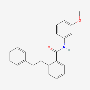 molecular formula C22H21NO2 B5539075 N-(3-methoxyphenyl)-2-(2-phenylethyl)benzamide 