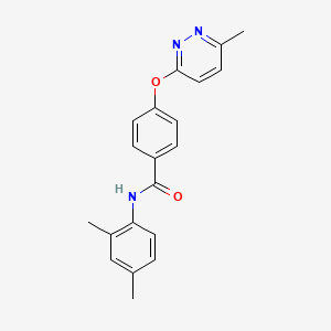 molecular formula C20H19N3O2 B5539203 N-(2,4-二甲苯基)-4-[(6-甲基-3-吡啶嗪基)氧基]苯甲酰胺 