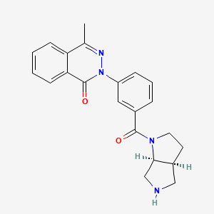 molecular formula C22H22N4O2 B5539273 2-{3-[rel-(3aS,6aS)-hexahydropyrrolo[3,4-b]pyrrol-1(2H)-ylcarbonyl]phenyl}-4-methyl-1(2H)-phthalazinone hydrochloride 