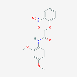 molecular formula C16H16N2O6 B5539340 N-(2,4-二甲氧基苯基)-2-(2-硝基苯氧基)乙酰胺 