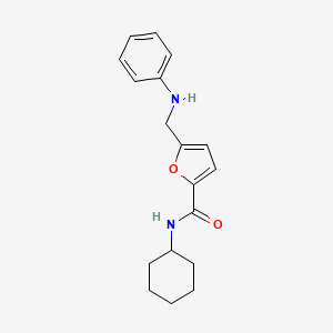 molecular formula C18H22N2O2 B5539424 5-(anilinomethyl)-N-cyclohexyl-2-furamide 