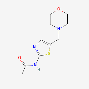 molecular formula C10H15N3O2S B5539560 N-[5-(4-吗啉基甲基)-1,3-噻唑-2-基]乙酰胺 