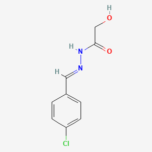 molecular formula C9H9ClN2O2 B5539612 N'-(4-chlorobenzylidene)-2-hydroxyacetohydrazide 