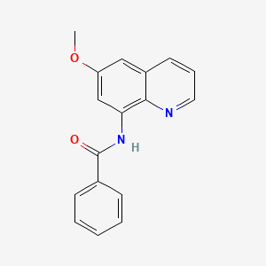 molecular formula C17H14N2O2 B5539705 N-(6-methoxy-8-quinolinyl)benzamide 