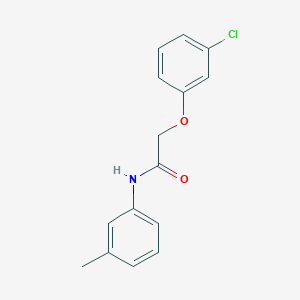molecular formula C15H14ClNO2 B5539732 2-(3-氯苯氧基)-N-(3-甲基苯基)乙酰胺 