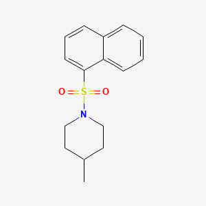 molecular formula C16H19NO2S B5539850 4-methyl-1-(1-naphthylsulfonyl)piperidine 