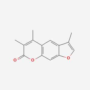 molecular formula C14H12O3 B5539914 3,5,6-三甲基-7H-呋喃并[3,2-g]色烯-7-酮 