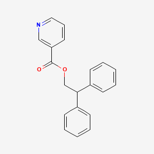 molecular formula C20H17NO2 B5539939 2,2-diphenylethyl nicotinate 