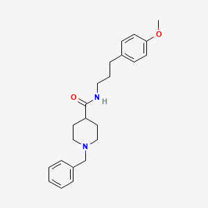 molecular formula C23H30N2O2 B5539993 1-benzyl-N-[3-(4-methoxyphenyl)propyl]-4-piperidinecarboxamide 