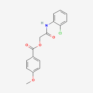 molecular formula C16H14ClNO4 B5540024 4-甲氧基苯甲酸2-[(2-氯苯基)氨基]-2-氧代乙酯 