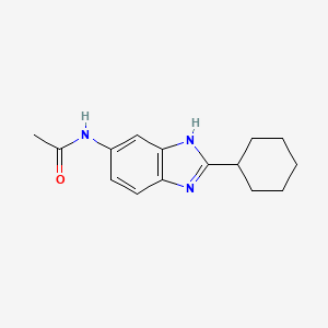molecular formula C15H19N3O B5540072 N-(2-环己基-1H-苯并咪唑-6-基)乙酰胺 
