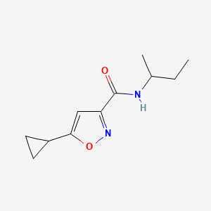 molecular formula C11H16N2O2 B5540110 N-(sec-butyl)-5-cyclopropyl-3-isoxazolecarboxamide 