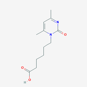 molecular formula C12H18N2O3 B5540130 6-(4,6-dimethyl-2-oxo-1(2H)-pyrimidinyl)hexanoic acid 