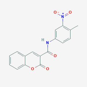 molecular formula C17H12N2O5 B5540182 N-(4-methyl-3-nitrophenyl)-2-oxo-2H-chromene-3-carboxamide 