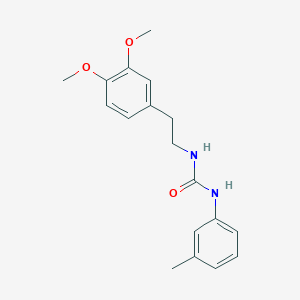 molecular formula C18H22N2O3 B5540213 N-[2-(3,4-二甲氧基苯基)乙基]-N'-(3-甲基苯基)脲 