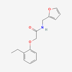 molecular formula C15H17NO3 B5540229 2-(2-乙基苯氧基)-N-(2-呋喃基甲基)乙酰胺 