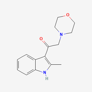 molecular formula C15H18N2O2 B5540252 1-(2-methyl-1H-indol-3-yl)-2-(4-morpholinyl)ethanone 