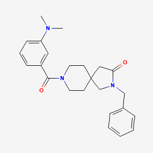 molecular formula C24H29N3O2 B5540256 2-benzyl-8-[3-(dimethylamino)benzoyl]-2,8-diazaspiro[4.5]decan-3-one 
