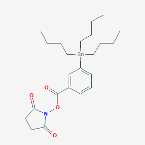 molecular formula C23H35NO4Sn B055403 N-琥珀酰亚胺基-3-(三正丁基锡)苯甲酸酯 CAS No. 112725-22-1