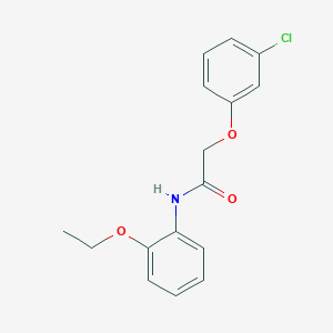molecular formula C16H16ClNO3 B5540312 2-(3-氯苯氧基)-N-(2-乙氧基苯基)乙酰胺 
