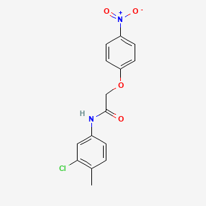 molecular formula C15H13ClN2O4 B5540395 N-(3-chloro-4-methylphenyl)-2-(4-nitrophenoxy)acetamide 