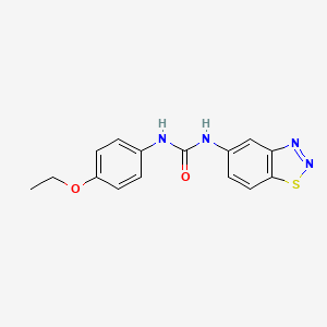 molecular formula C15H14N4O2S B5540412 N-1,2,3-苯并噻二唑-5-基-N'-(4-乙氧基苯基)脲 