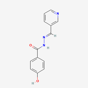 molecular formula C13H11N3O2 B5540468 4-hydroxy-N'-(3-pyridinylmethylene)benzohydrazide 