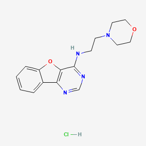 molecular formula C16H19ClN4O2 B5540491 N-(2-morpholin-4-ylethyl)[1]benzofuro[3,2-d]pyrimidin-4-amine hydrochloride 