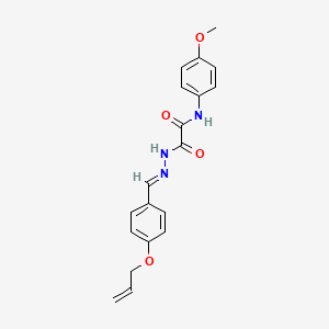 molecular formula C19H19N3O4 B5540547 2-{2-[4-(allyloxy)benzylidene]hydrazino}-N-(4-methoxyphenyl)-2-oxoacetamide 