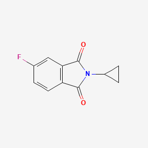 molecular formula C11H8FNO2 B5540614 2-环丙基-5-氟-1H-异吲哚-1,3(2H)-二酮 