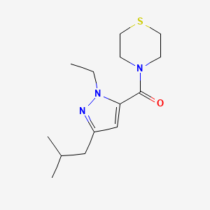 4-[(1-ethyl-3-isobutyl-1H-pyrazol-5-yl)carbonyl]thiomorpholine