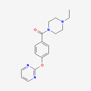 2-{4-[(4-ethyl-1-piperazinyl)carbonyl]phenoxy}pyrimidine