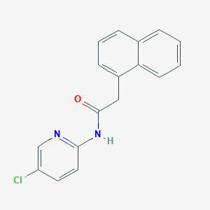 molecular formula C17H13ClN2O B5540825 N-(5-chloro-2-pyridinyl)-2-(1-naphthyl)acetamide 
