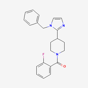 4-(1-benzyl-1H-imidazol-2-yl)-1-(2-fluorobenzoyl)piperidine