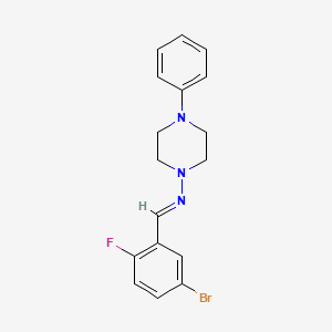 N-(5-bromo-2-fluorobenzylidene)-4-phenyl-1-piperazinamine