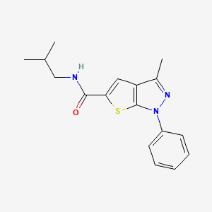 N-isobutyl-3-methyl-1-phenyl-1H-thieno[2,3-c]pyrazole-5-carboxamide