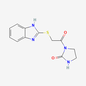 1-[(1H-benzimidazol-2-ylthio)acetyl]imidazolidin-2-one