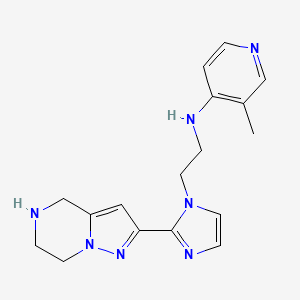 3-methyl-N-{2-[2-(4,5,6,7-tetrahydropyrazolo[1,5-a]pyrazin-2-yl)-1H-imidazol-1-yl]ethyl}-4-pyridinamine dihydrochloride