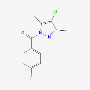 4-chloro-1-(4-fluorobenzoyl)-3,5-dimethyl-1H-pyrazole