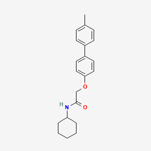 molecular formula C21H25NO2 B5541313 N-cyclohexyl-2-[(4'-methyl-4-biphenylyl)oxy]acetamide 
